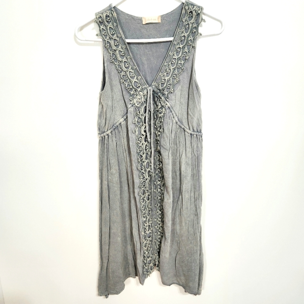 Altar'd State | Asymmetrical Sundress Gray Small